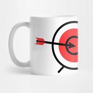 red black target archery design Mug